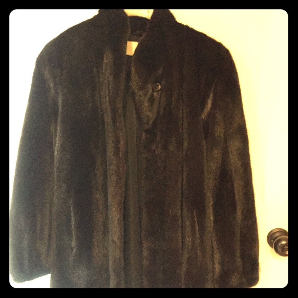Perry Ellis mink coat